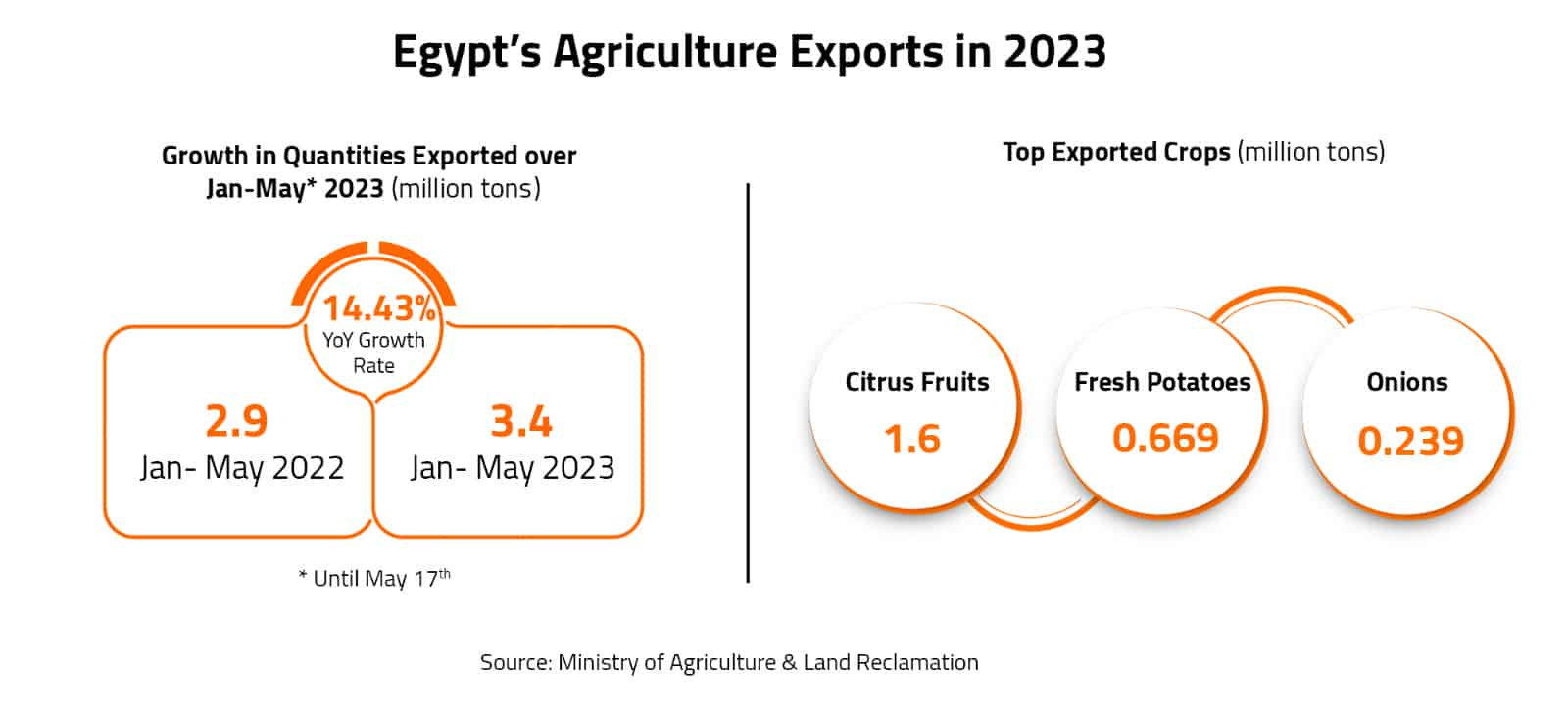 Egypt’s Agriculture Exports in 2023 